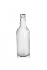 500ml clear glass beer bottle