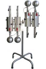 4 head carbonation machine on vertical stand