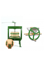 Vigo Presses Classic Crusher on top of Vigo Presses 20 Litre Cross Beam Press