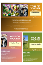 Vigo Presses Gift Vouchers