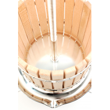 Press cage and spindle of stainless steel press.