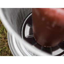 Red rubber bladder for hydropress.