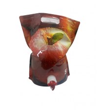 5 litre pouch with red apple print