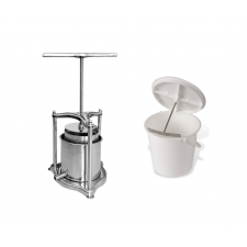 5 litre cross beam press and pulpmaster with bucket