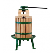 9 litre cast iron cider press painted in Vigo Presses green.
