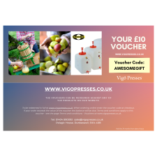 Vigo Presses - Gift Vouchers , available in £10, £20 and £50