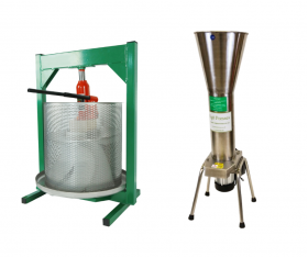 50 litre hydraulic press and stainless steel mill