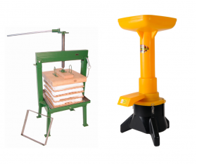 72 litre Rack & Cloth press and Speidel Electric Mill