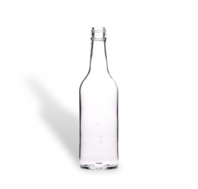 Clear glass 500ml mineral bottle