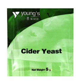 5g sachet of Young's Cider Yeast