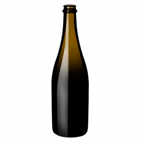 A 750ml Antique Green champagne bottle