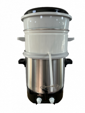 27 Litre Analogue Pasteuriser with Steam Juice Extractor Top
