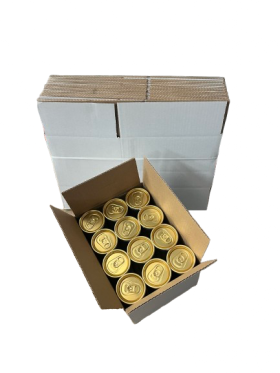 Cardboard carton (box) for 12 x 330ml Sleek cans, pack of 10