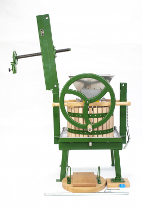 20 litre cross beam press and classic fruit crusher on top