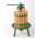 Cider press painted green.