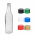 330ml Clear Glass Bottles with 6 MCA screw caps of various colours