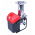 Fruit Shark apple mill with black and red collection tub