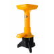 Speidel centrifugal apple mill with yellow hopper and black base. Speidel centrifugal apple mill with yellow hopper and black base.